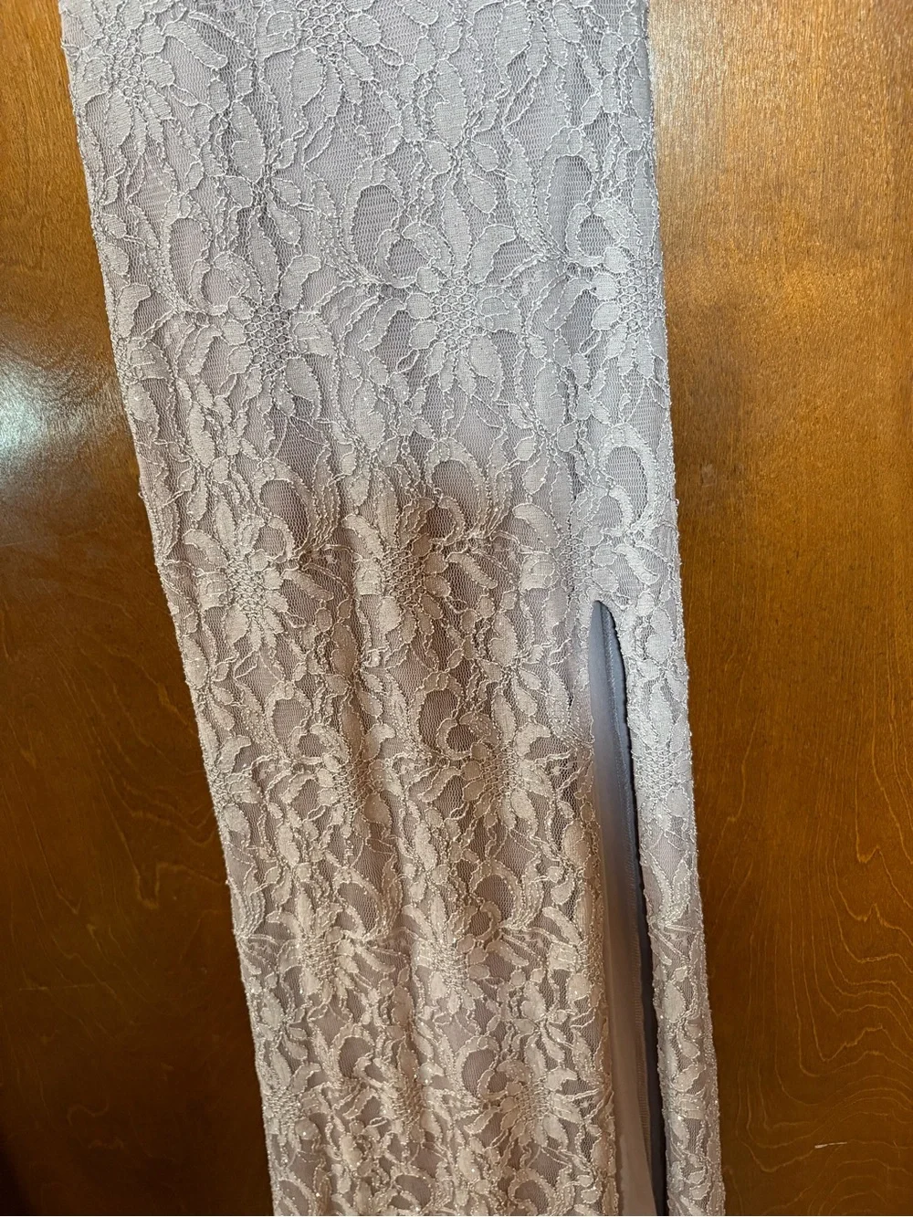 Windsor Lavender Lace V-Neck Dress - Picture 3 of 5